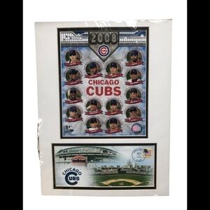 2008 Chicago Cubs Team Composite Matted Art Poster NIP 16X12